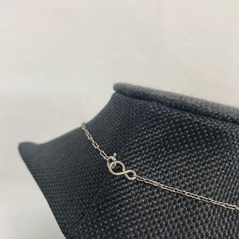 Sterling Silver With Carnelian Stone Necklace